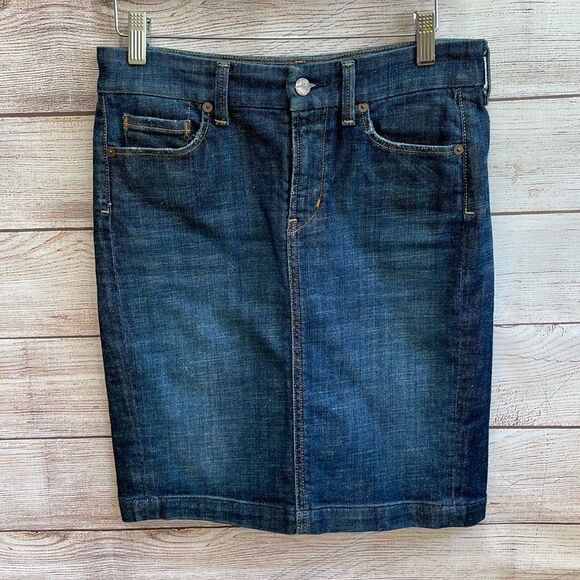 CITIZENS OF HUMANITY BY JEROME DAHAN JEAN SKIRT IN BLUE DENIM - Picture 1 of 5